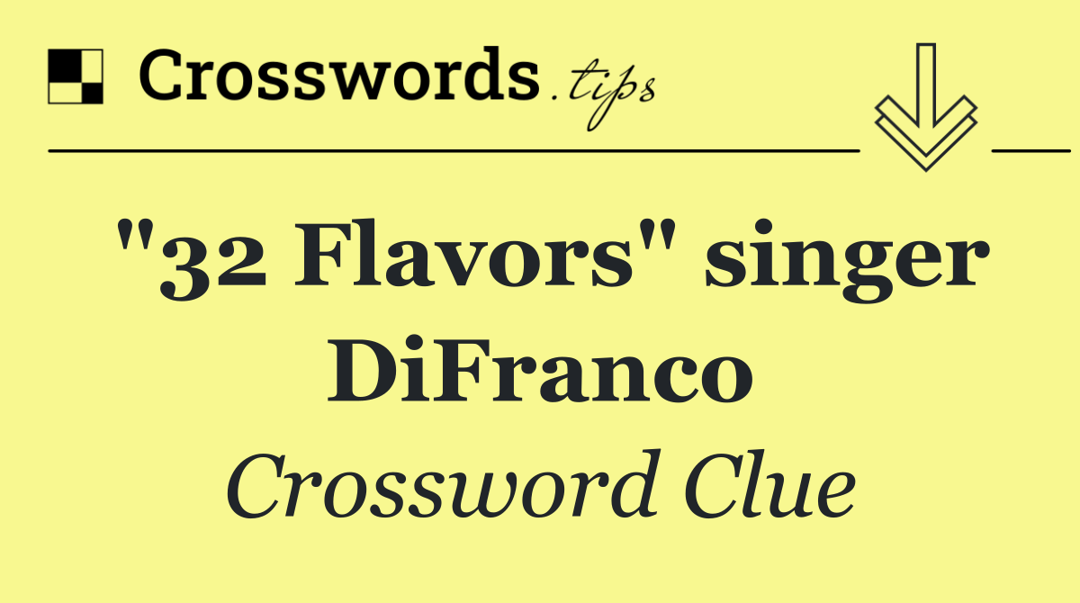 "32 Flavors" singer DiFranco