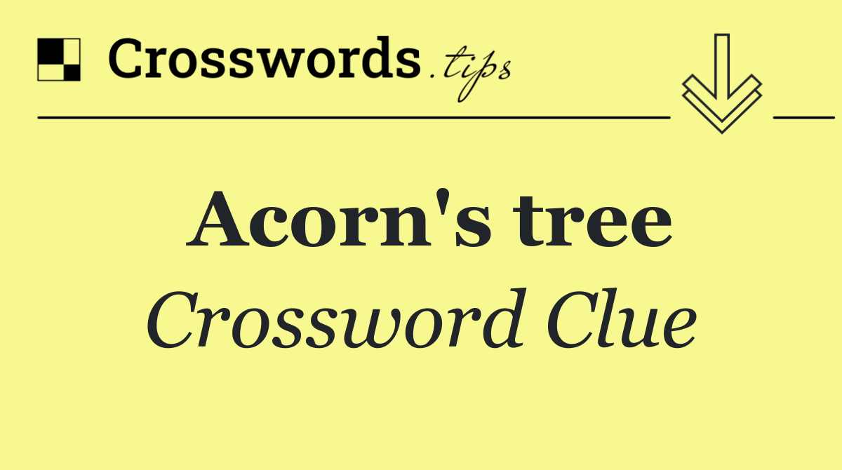 Acorn's tree