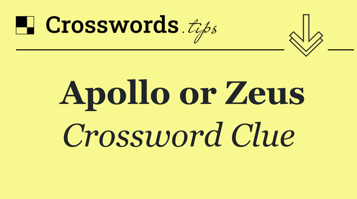 Apollo or Zeus