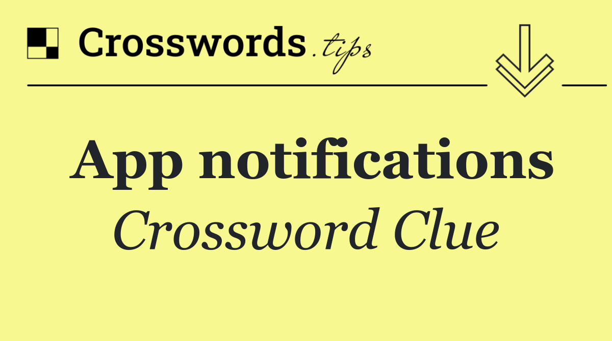 App notifications