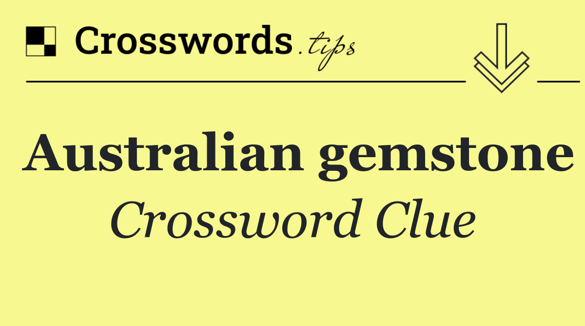 Australian gemstone