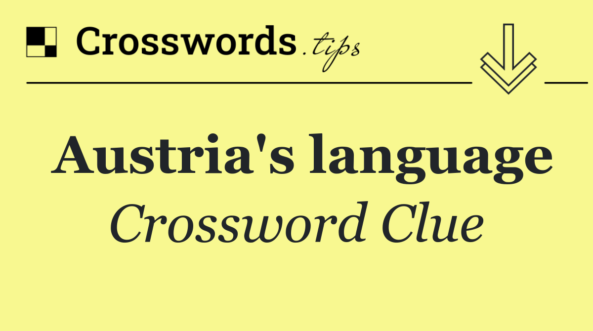 Austria's language