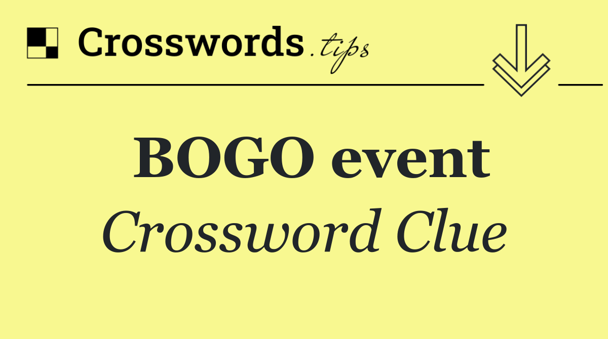 BOGO event