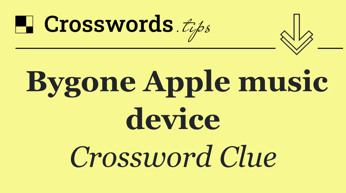 Bygone Apple music device