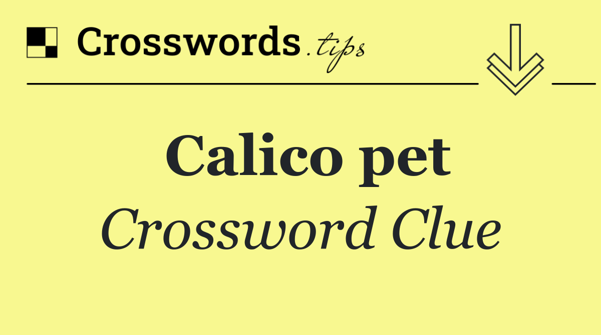 Calico pet