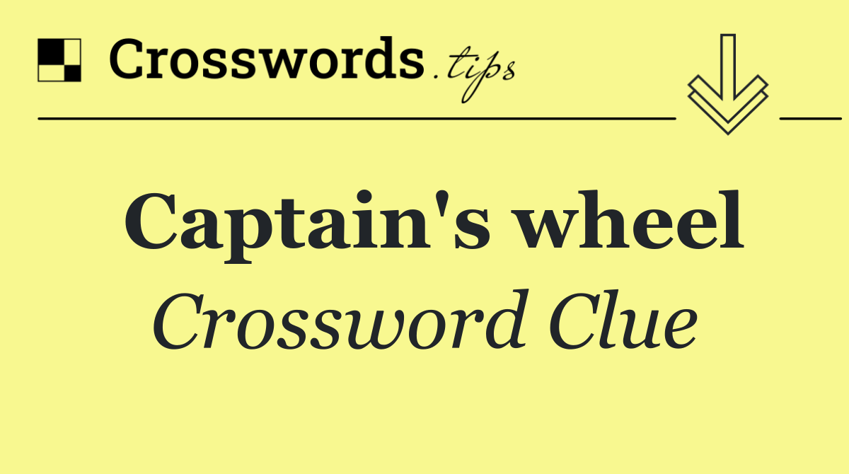 Captain's wheel