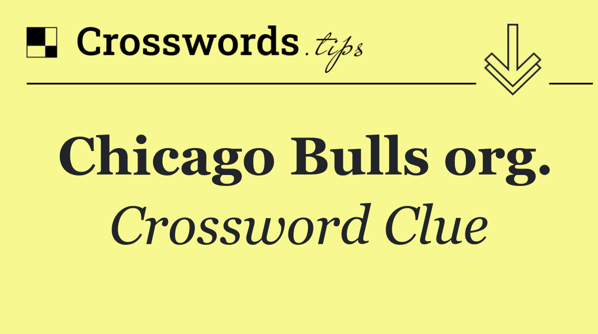 Chicago Bulls org.