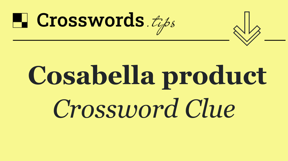 Cosabella product