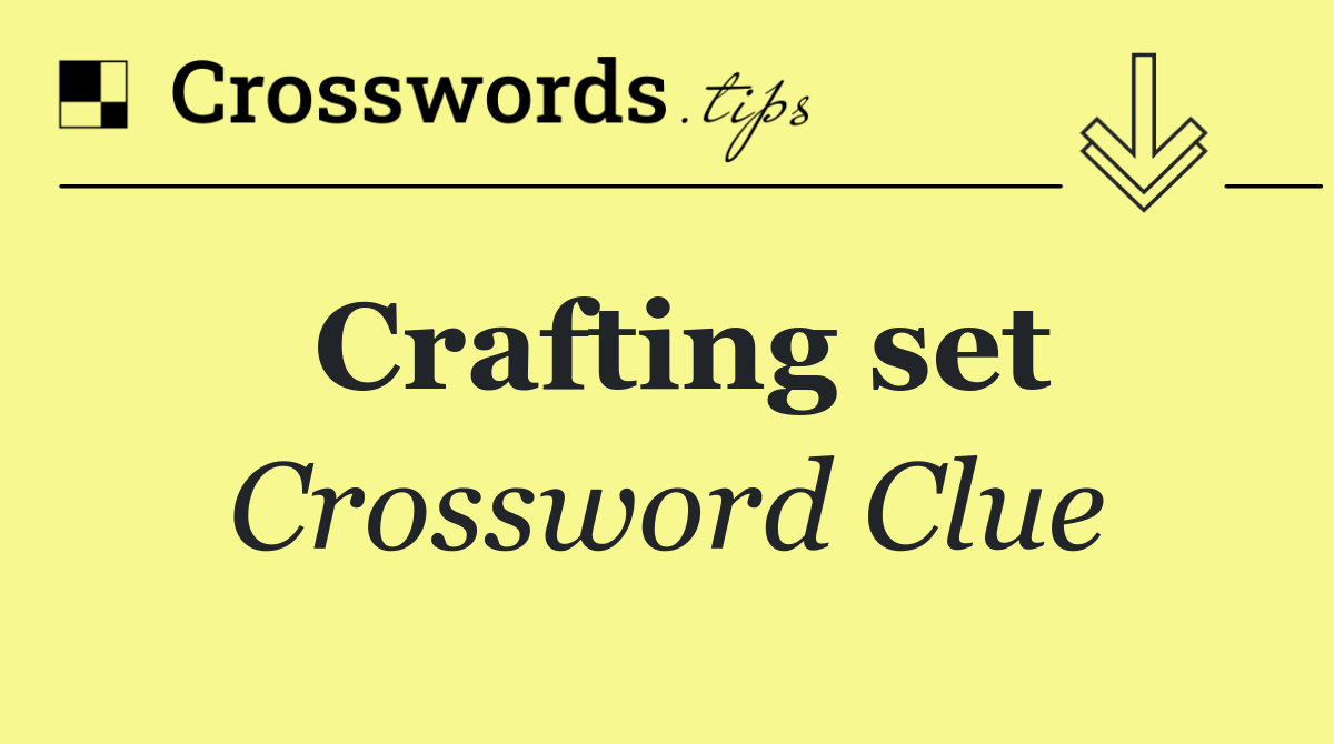 Crafting set