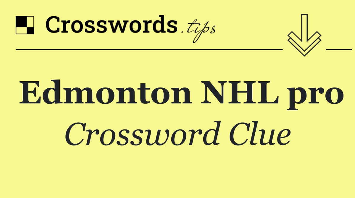Edmonton NHL pro