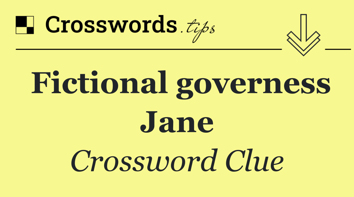 Fictional governess Jane