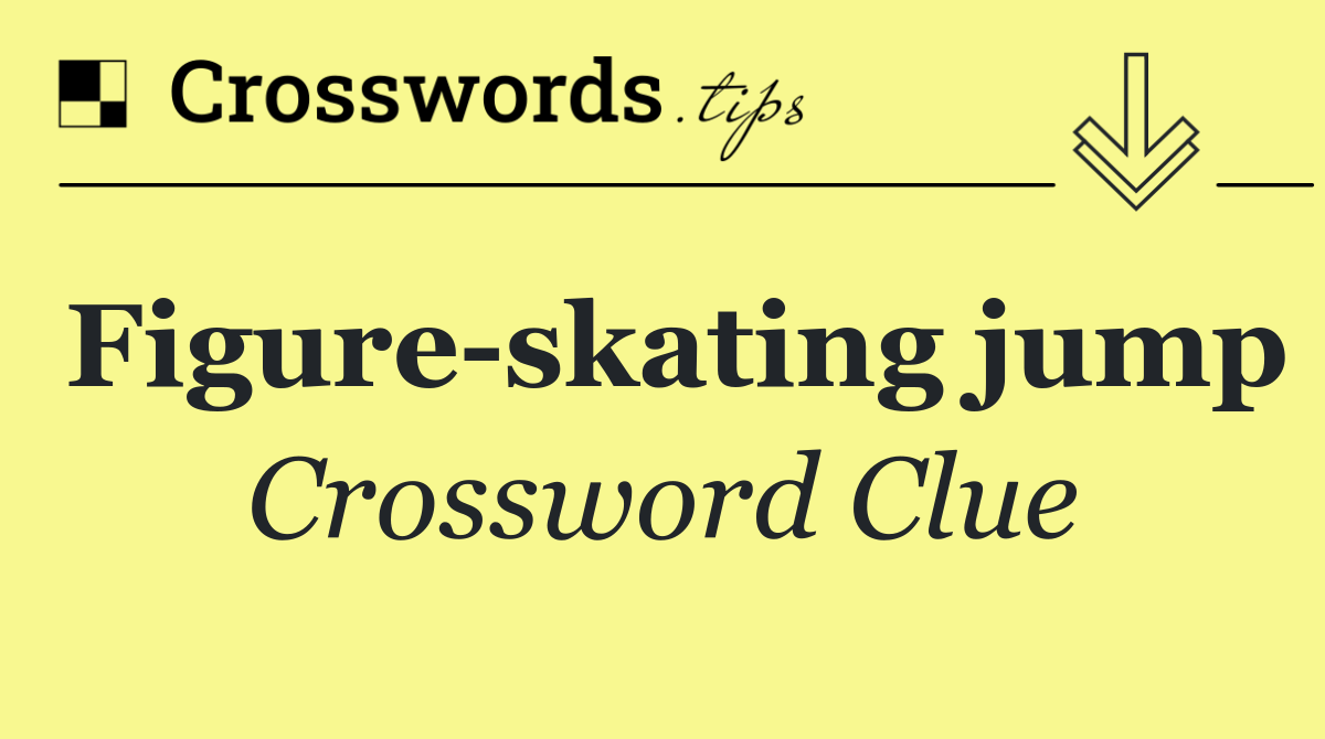Figure skating jump