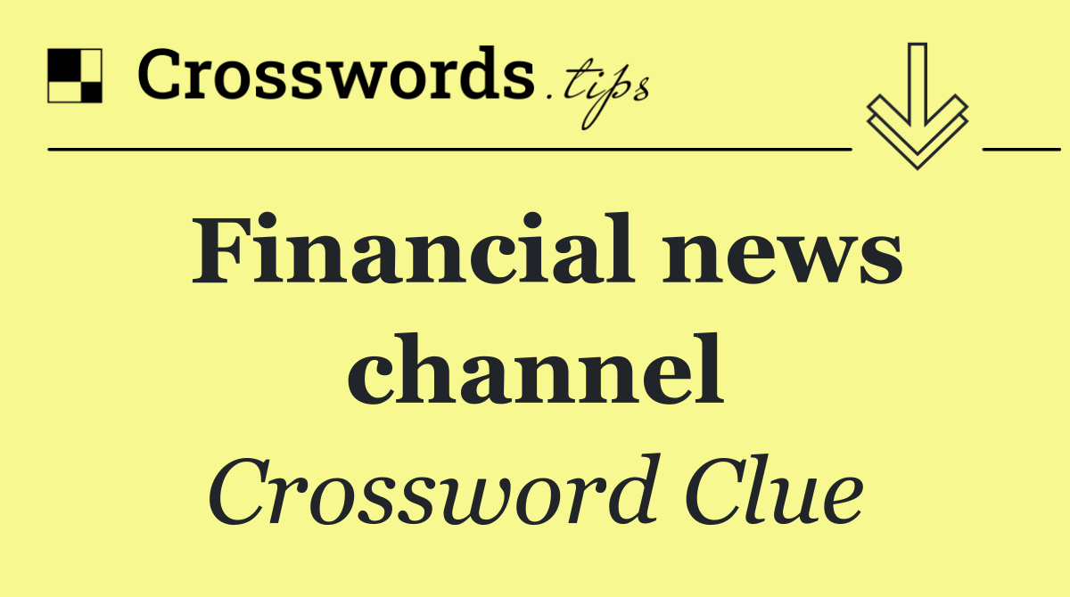 Financial news channel