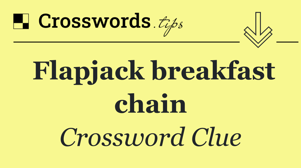 Flapjack breakfast chain