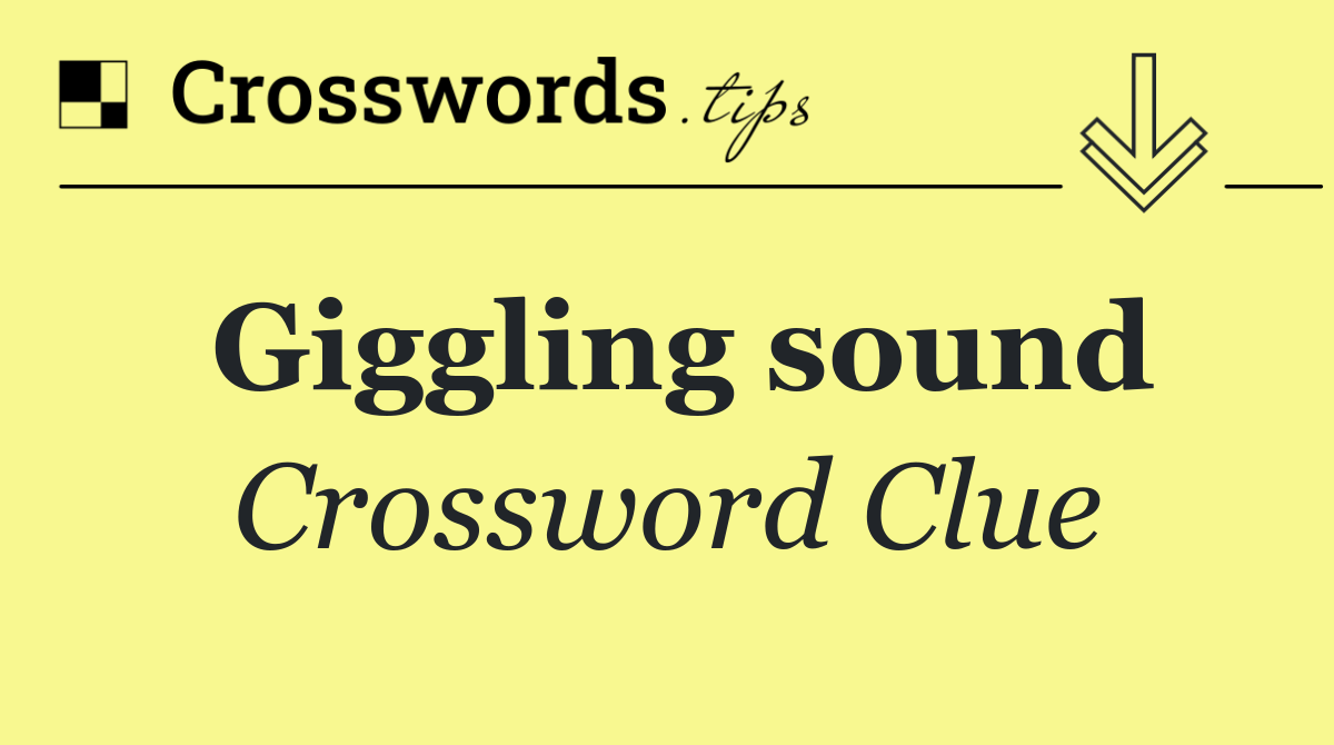 Giggling sound