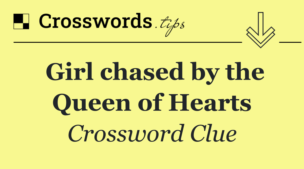Girl chased by the Queen of Hearts