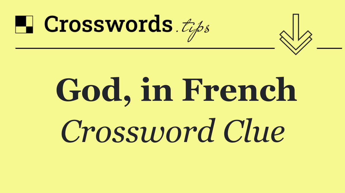 God, in French