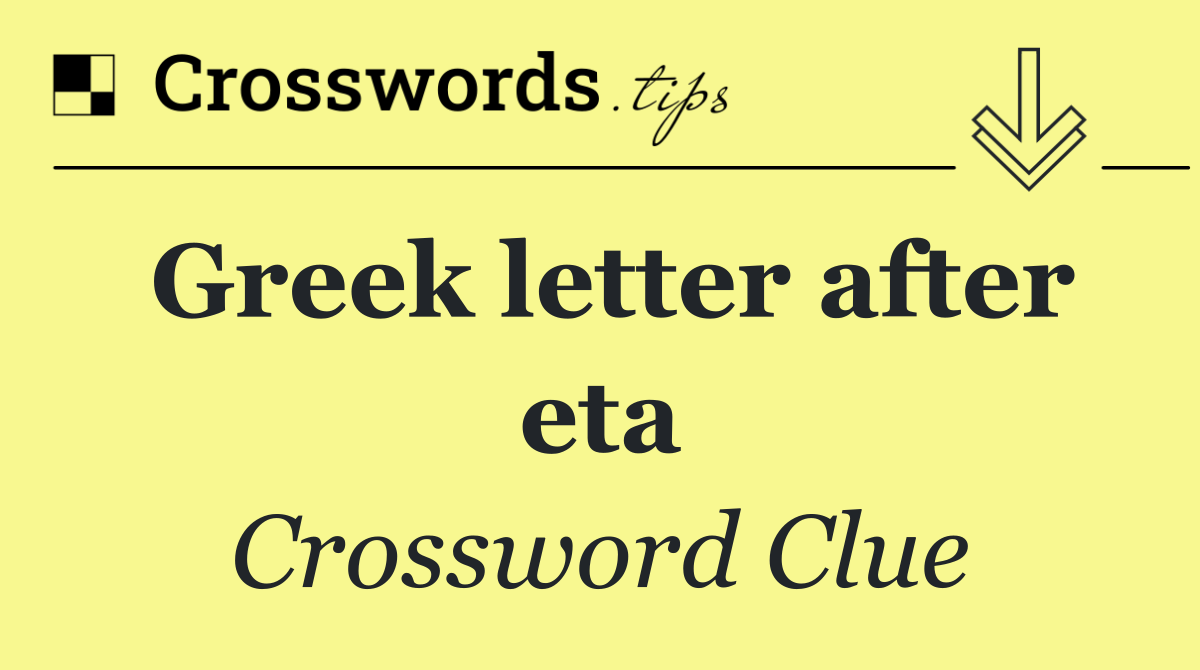 Greek letter after eta