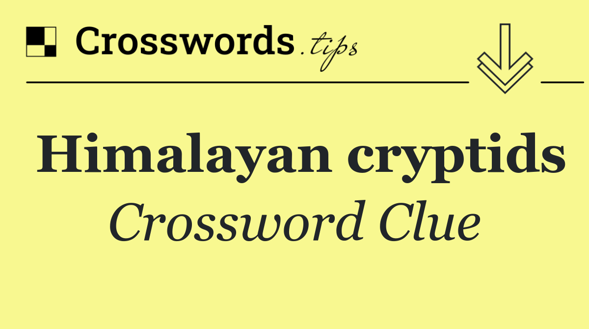Himalayan cryptids