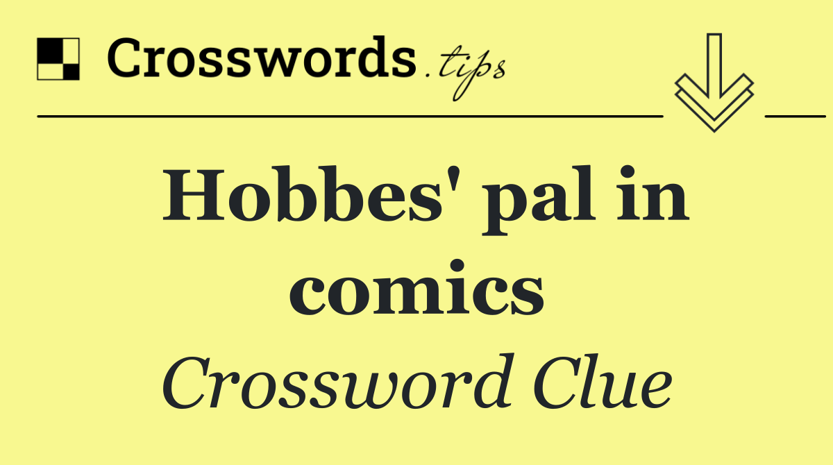 Hobbes' pal in comics