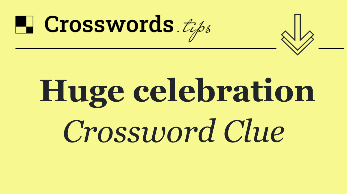 Huge celebration