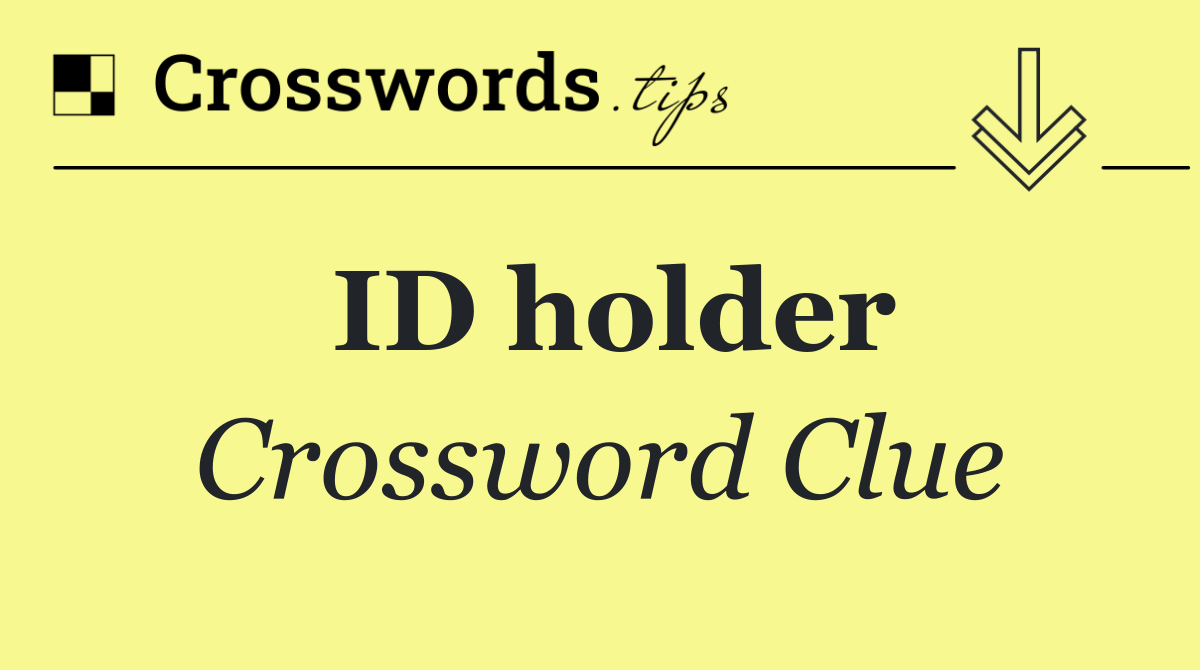 ID holder