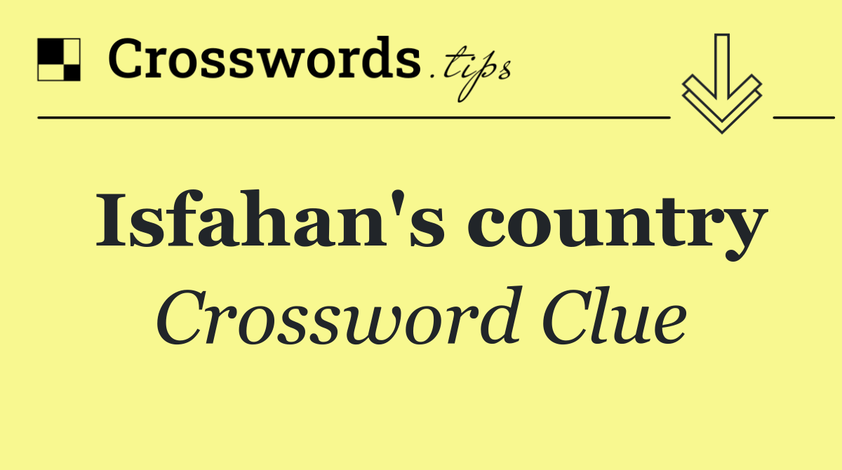 Isfahan's country