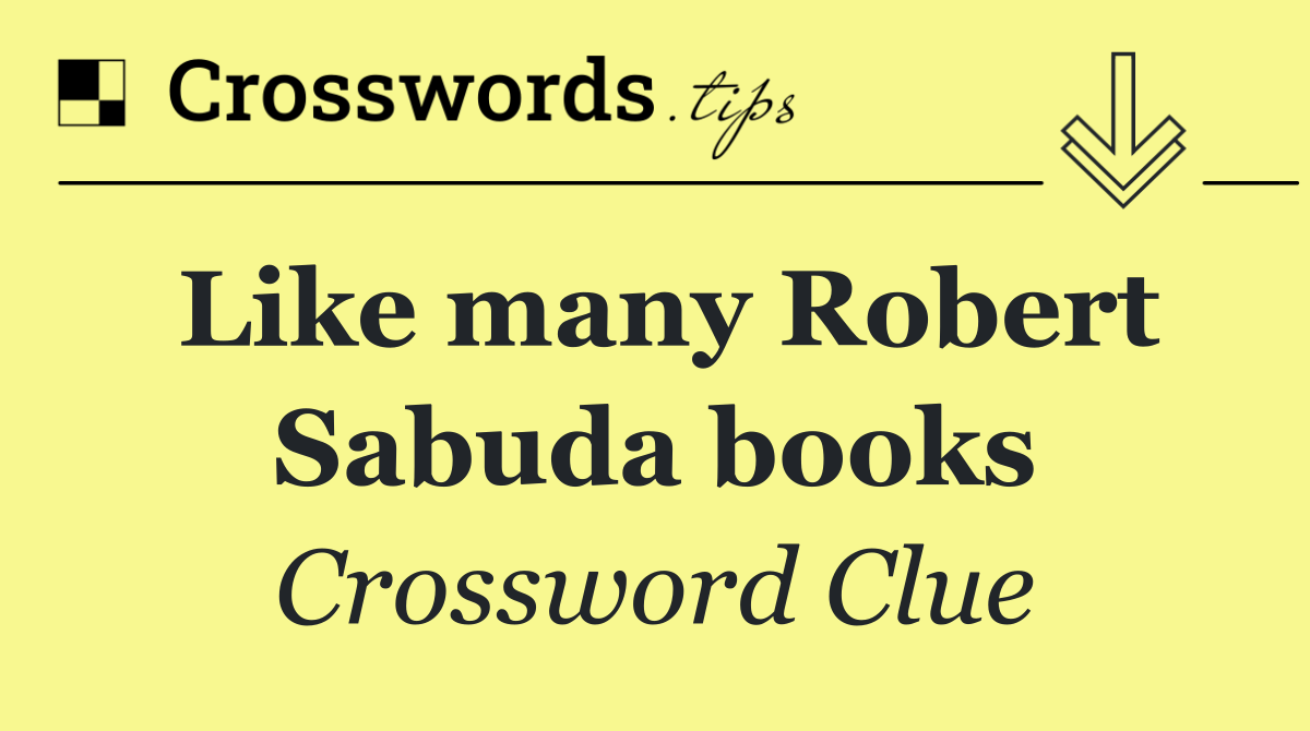 Like many Robert Sabuda books
