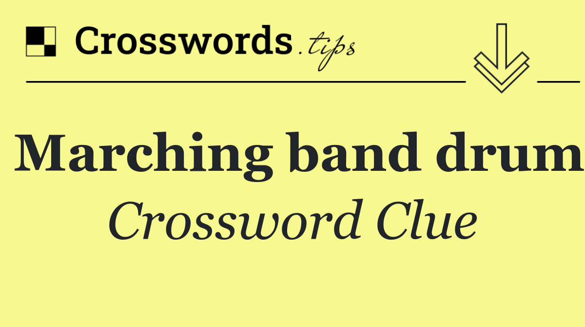 Marching band drum