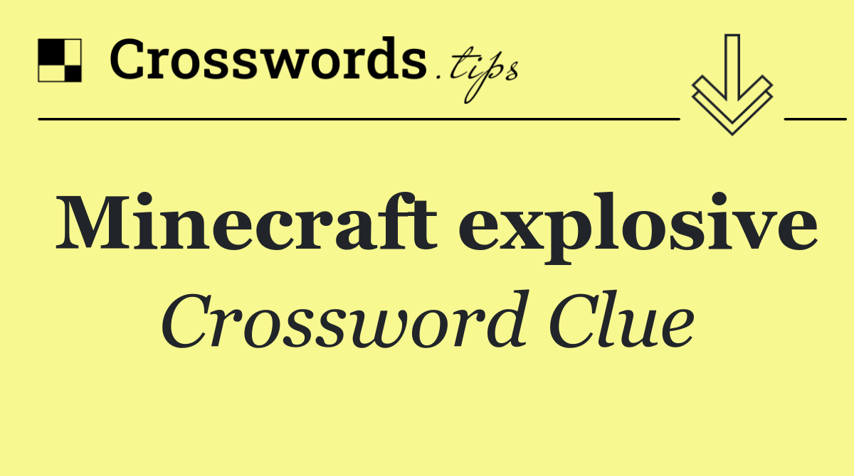 Minecraft explosive