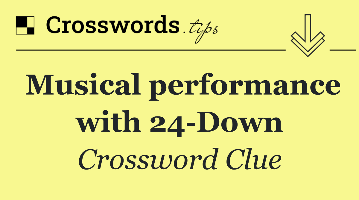 Musical performance with 24 Down
