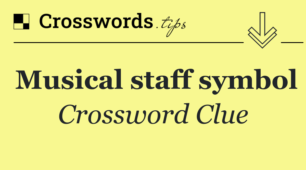 Musical staff symbol