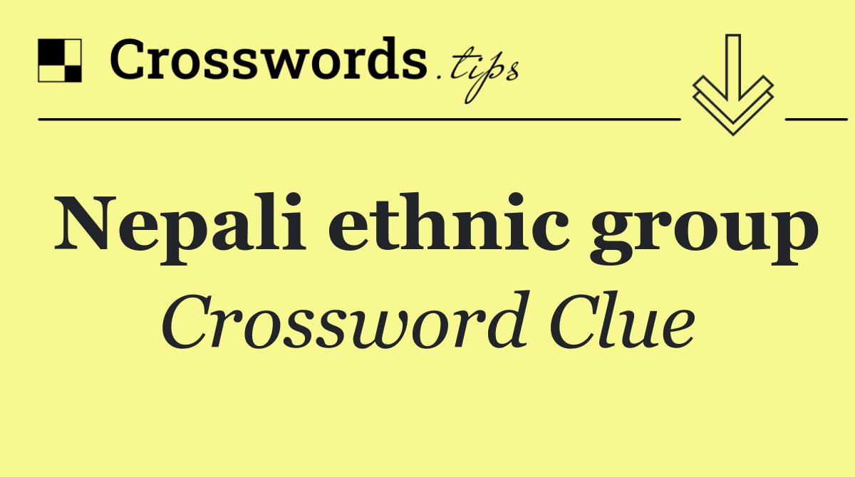Nepali ethnic group