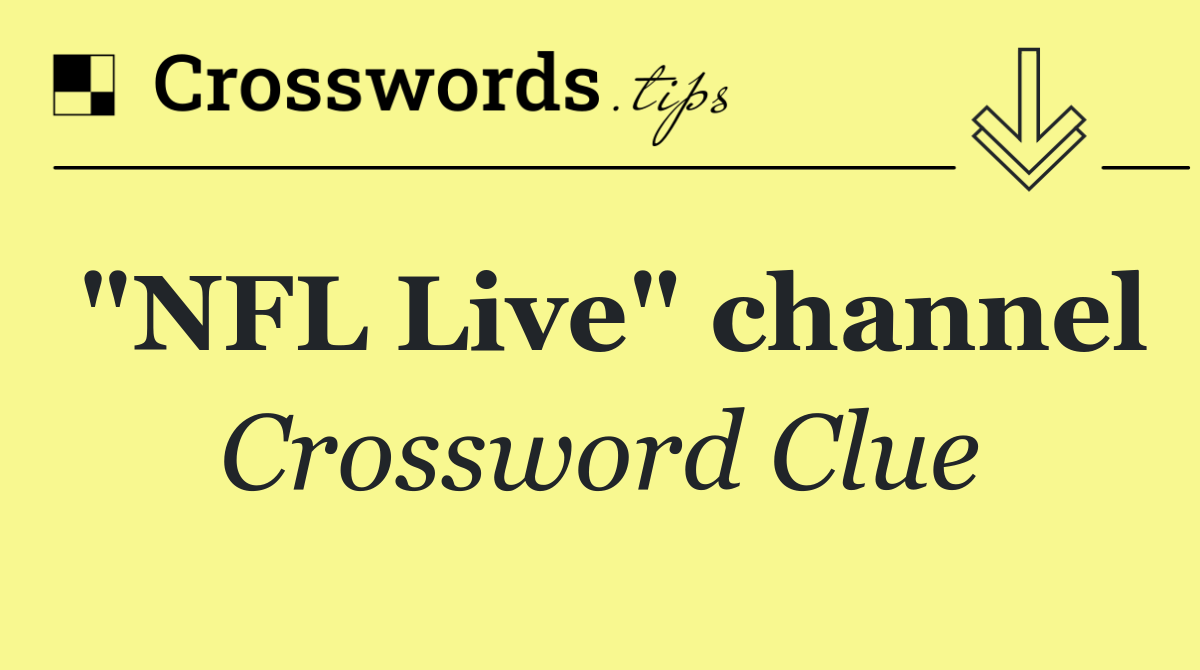 "NFL Live" channel