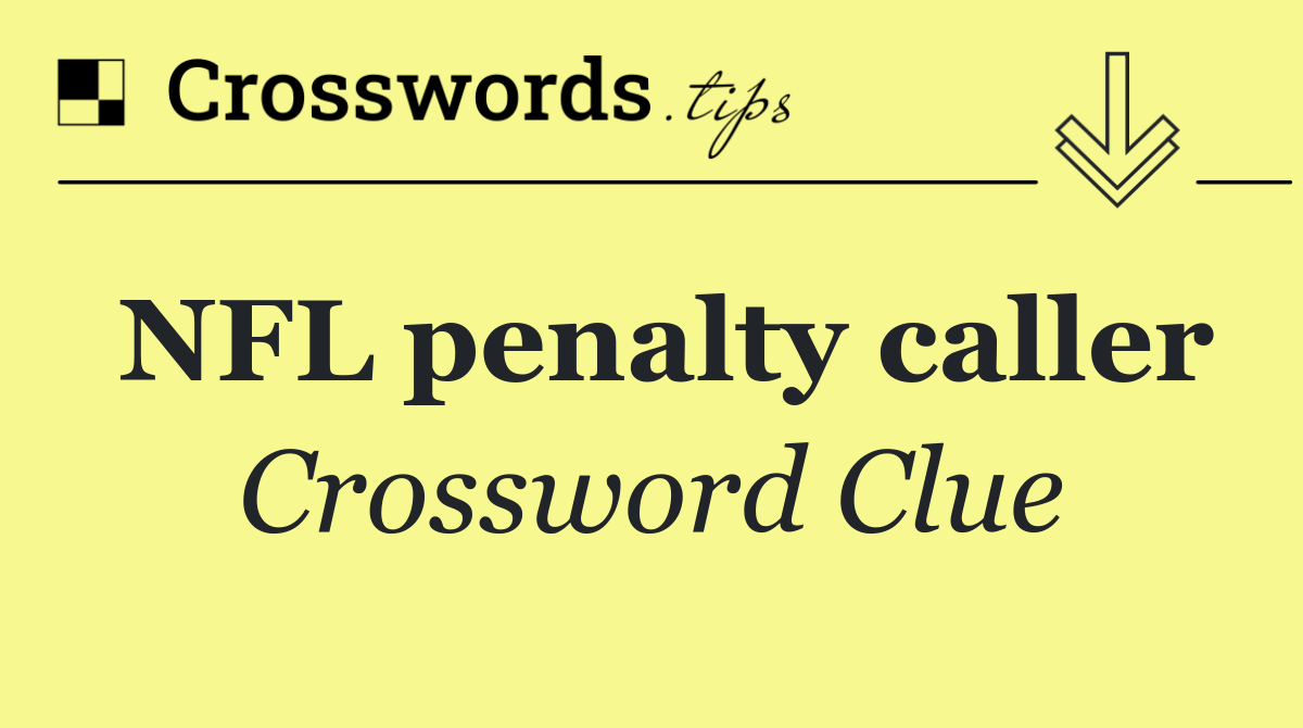 NFL penalty caller