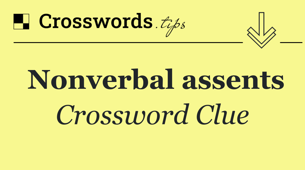 Nonverbal assents