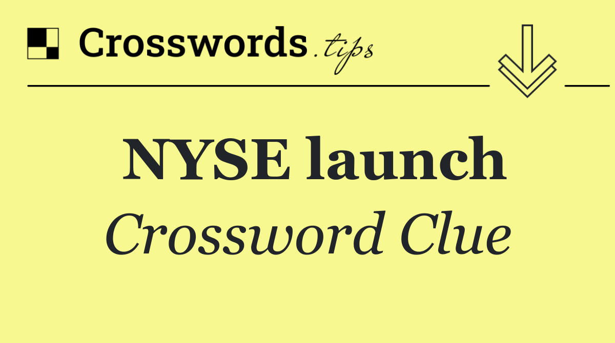 NYSE launch