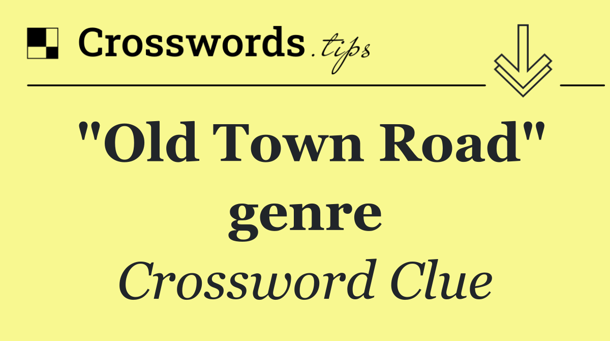"Old Town Road" genre