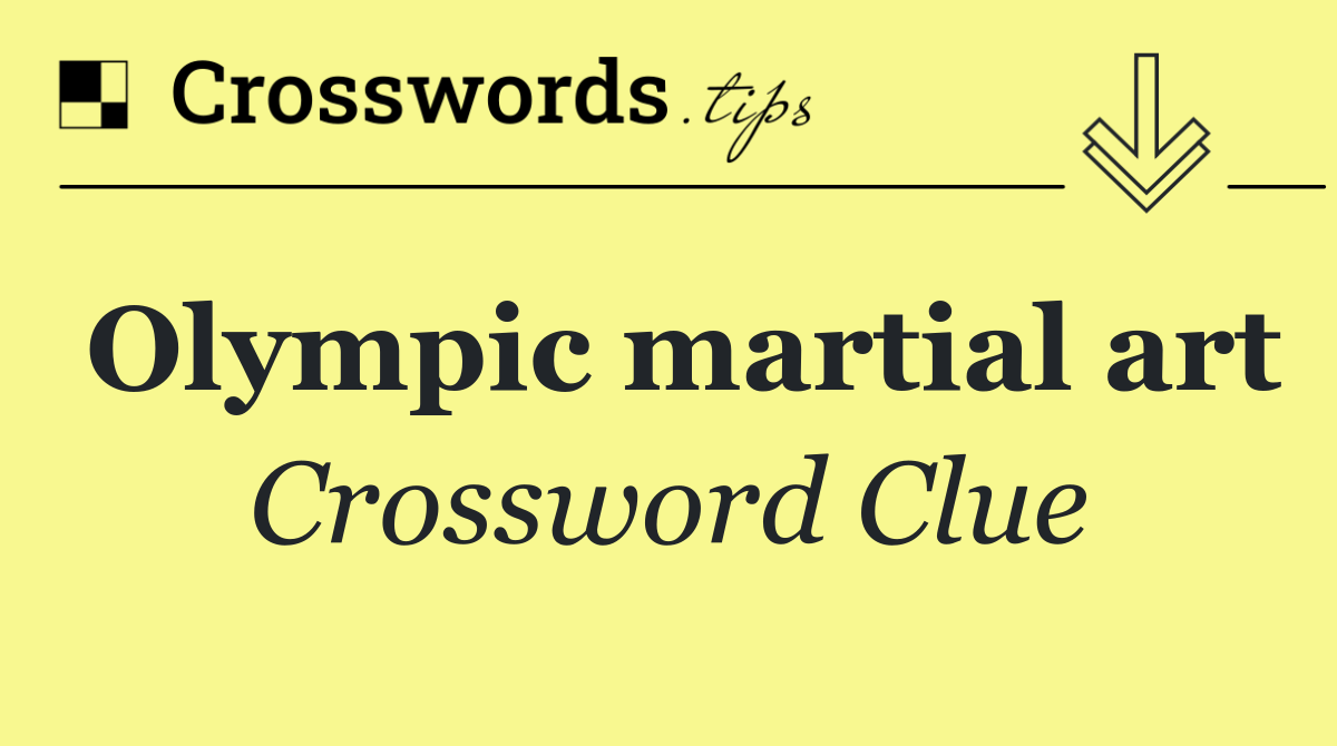 Olympic martial art