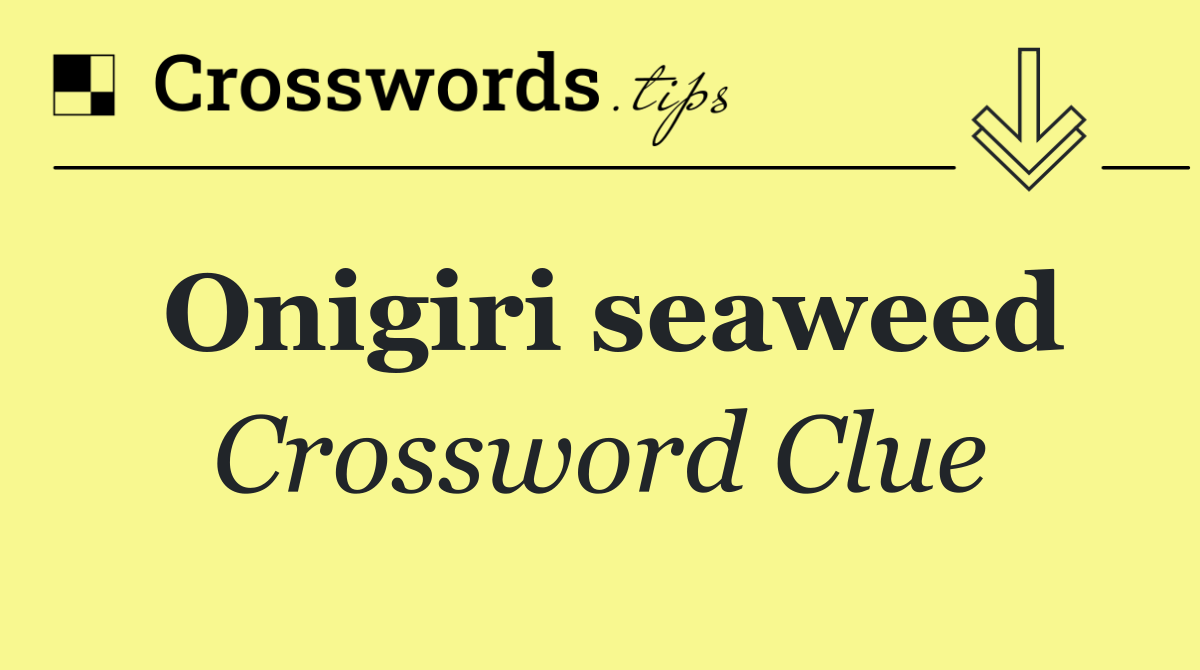 Onigiri seaweed