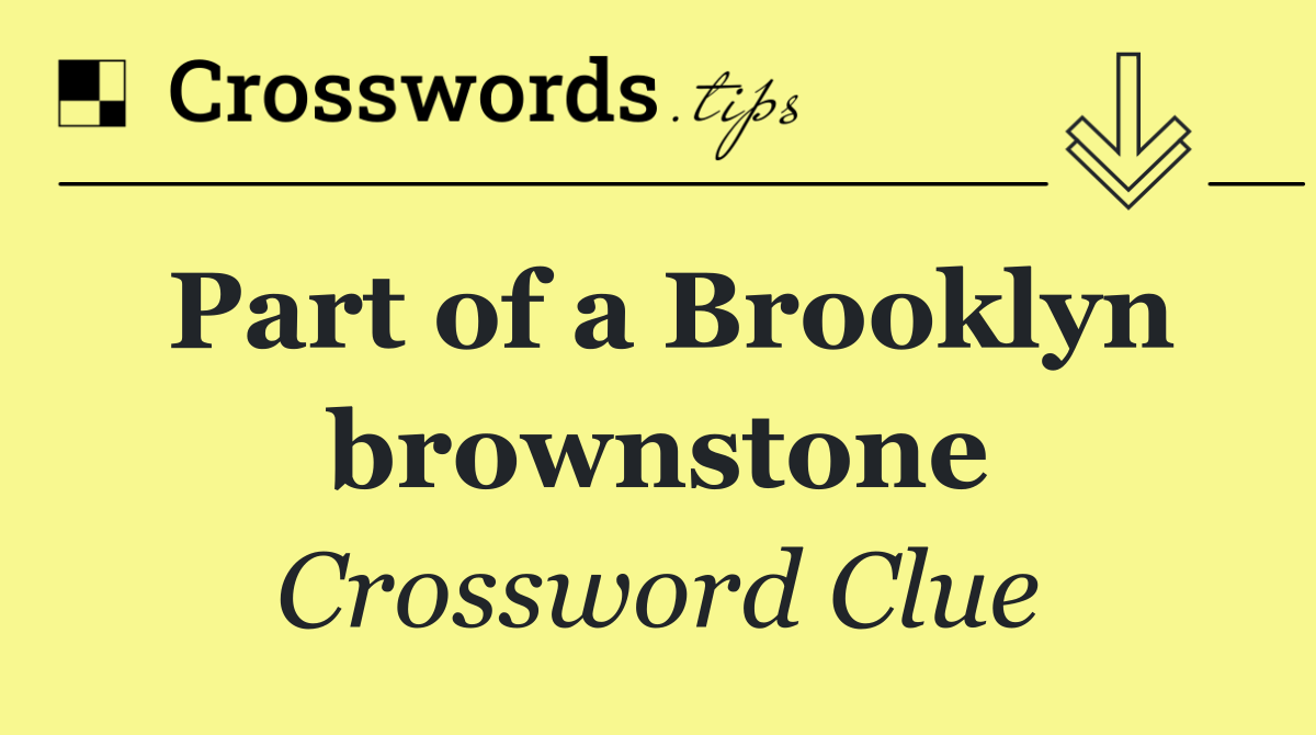 Part of a Brooklyn brownstone
