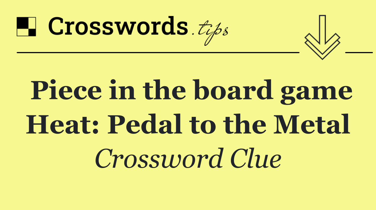 Piece in the board game Heat: Pedal to the Metal