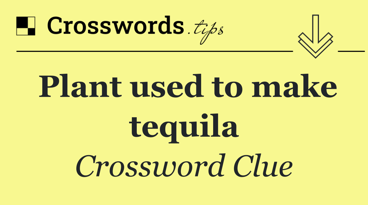 Plant used to make tequila