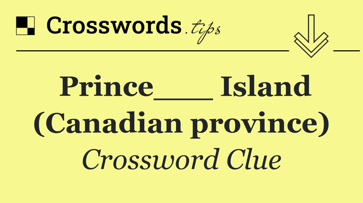 Prince___ Island (Canadian province)