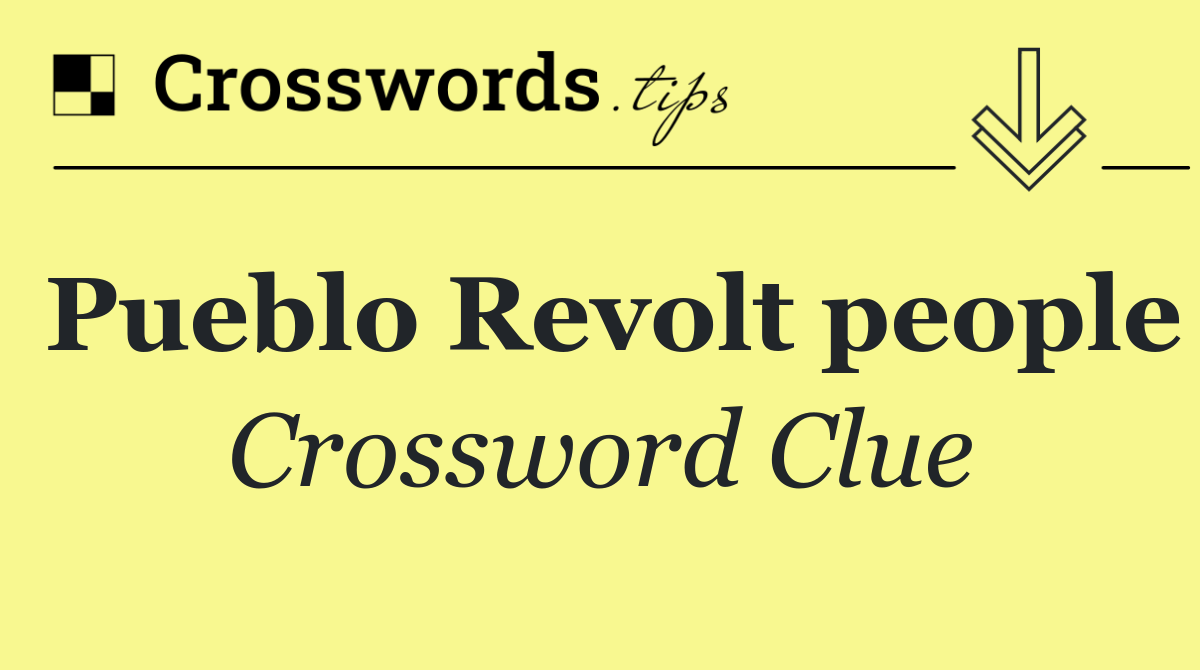Pueblo Revolt people