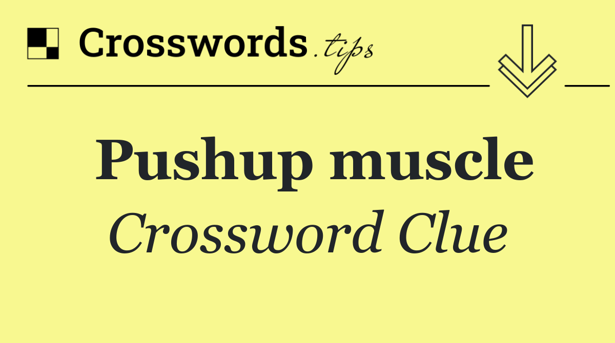 Pushup muscle