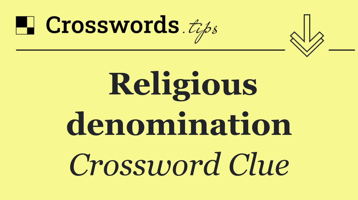Religious denomination