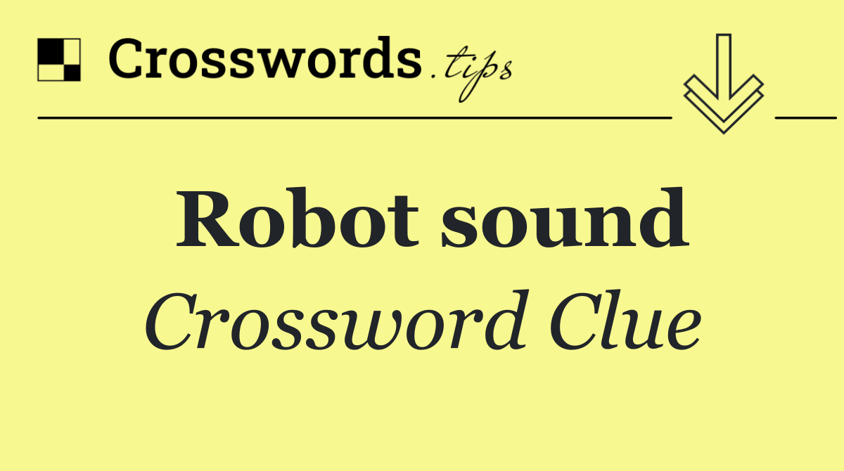 Robot sound