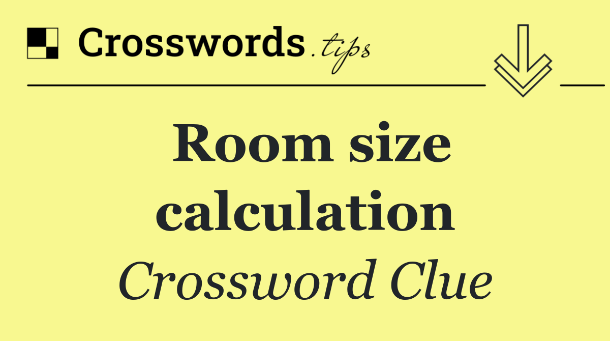 Room size calculation