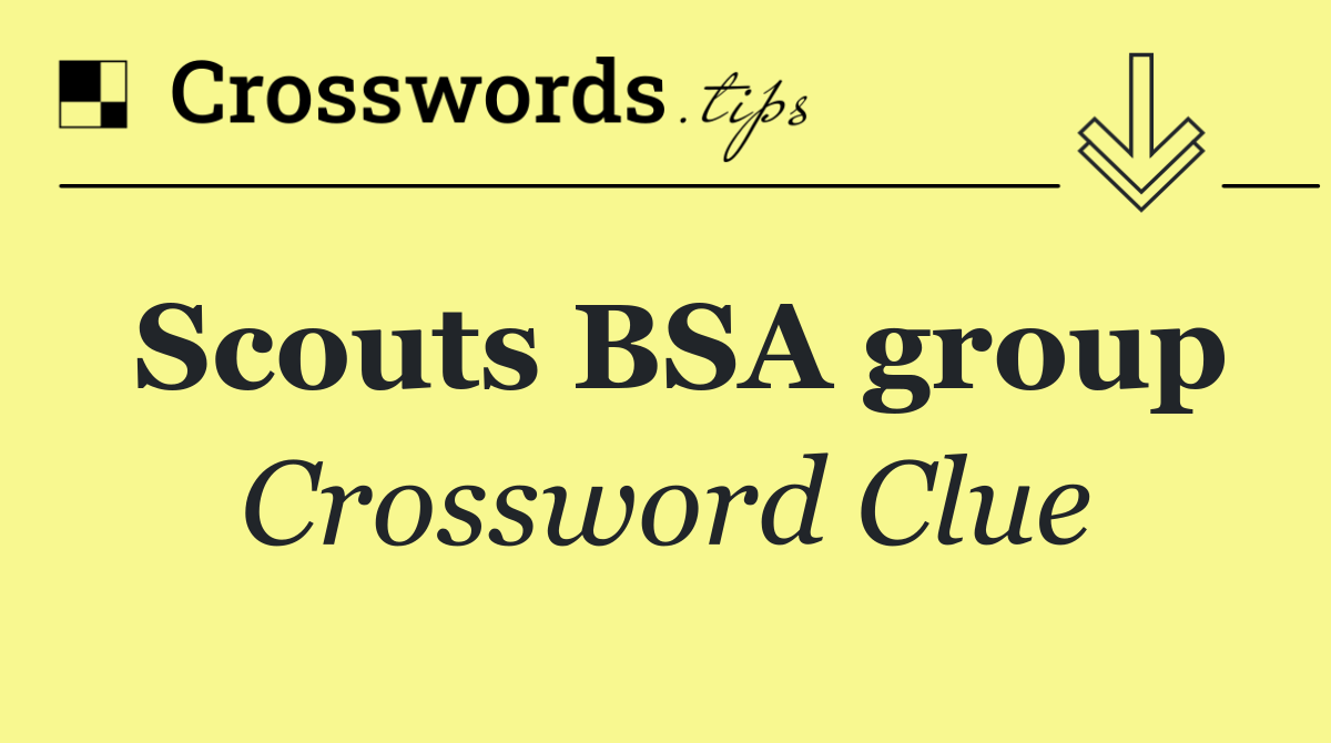 Scouts BSA group